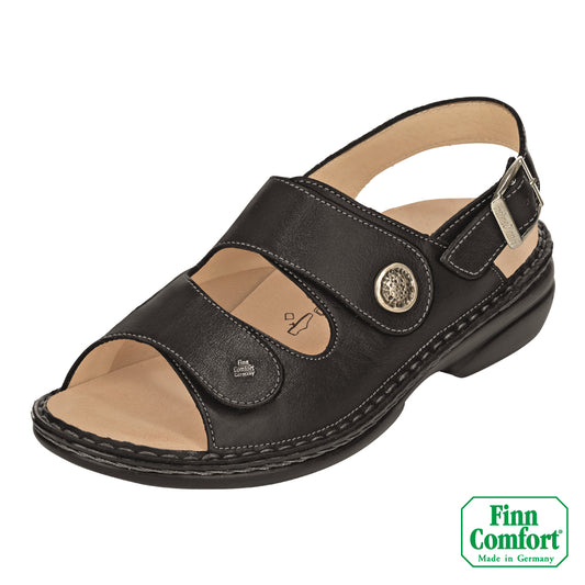 FinnComfort德國芬恩健康鞋 ISERA 5004 黑色 900931 FinnStretch 涼鞋 拇趾外翻鞋 涼拖鞋(女)