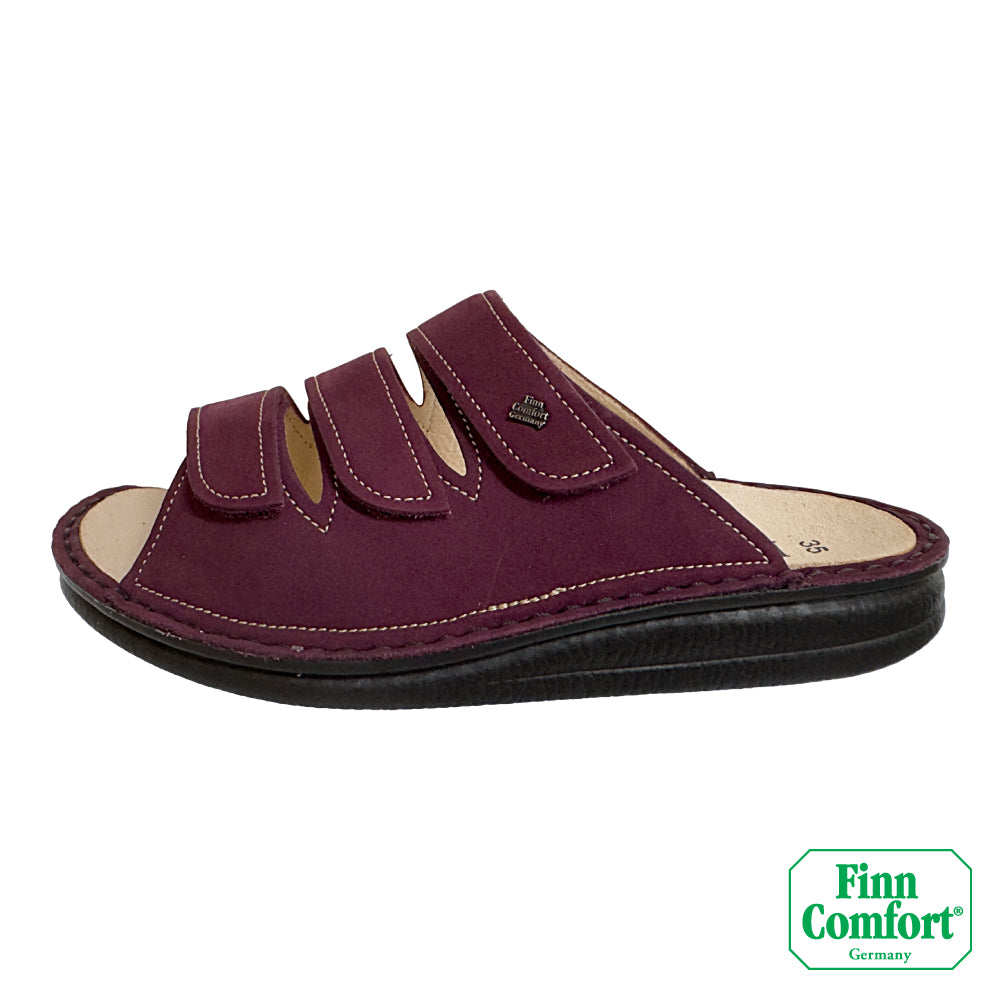 FinnComfort德國芬恩健康鞋 KORFU 1508 絲絨紅 007527 Classic 拖鞋 涼拖鞋 基本款(女)