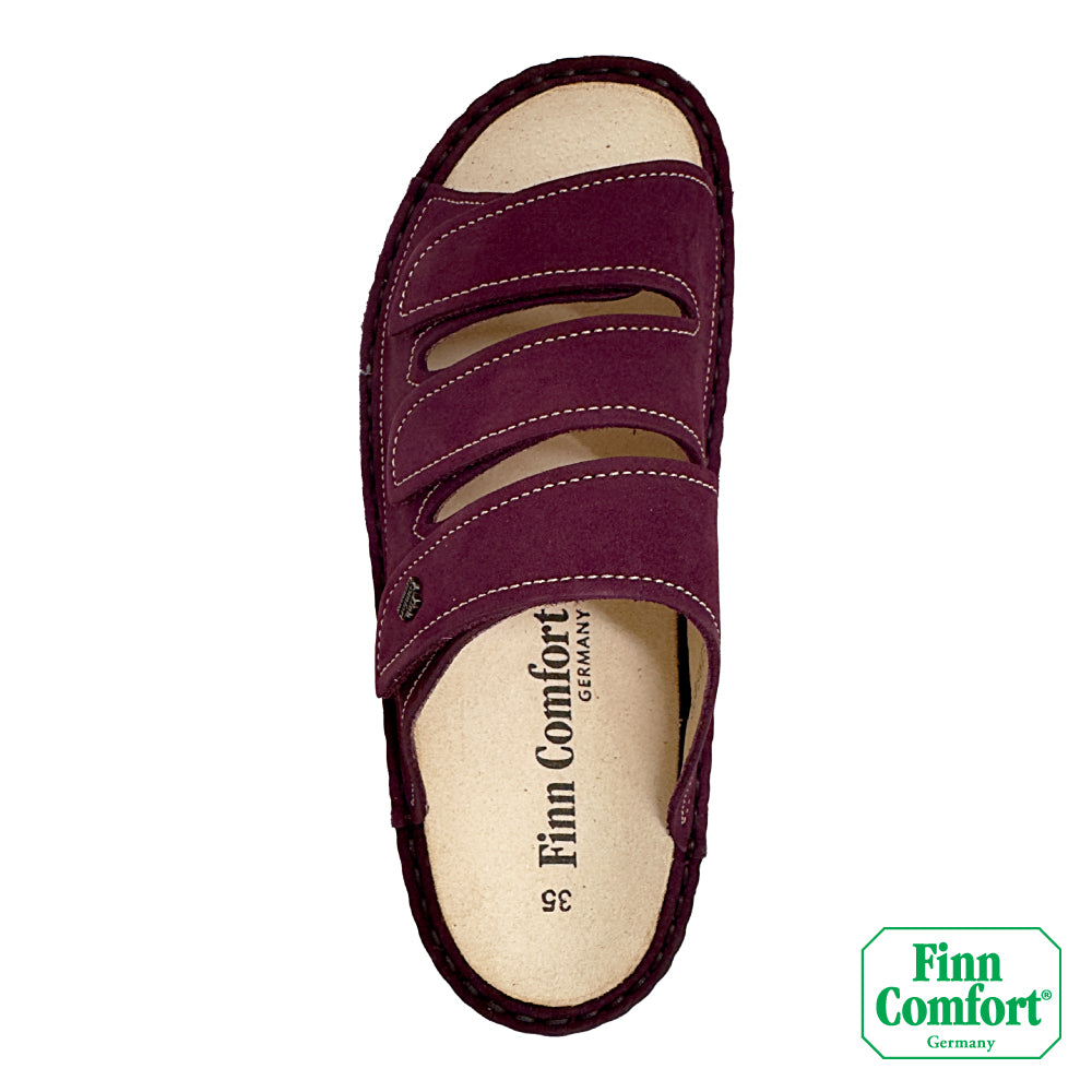 FinnComfort德國芬恩健康鞋 KORFU 1508 絲絨紅 007527 Classic 拖鞋 涼拖鞋 基本款(女)
