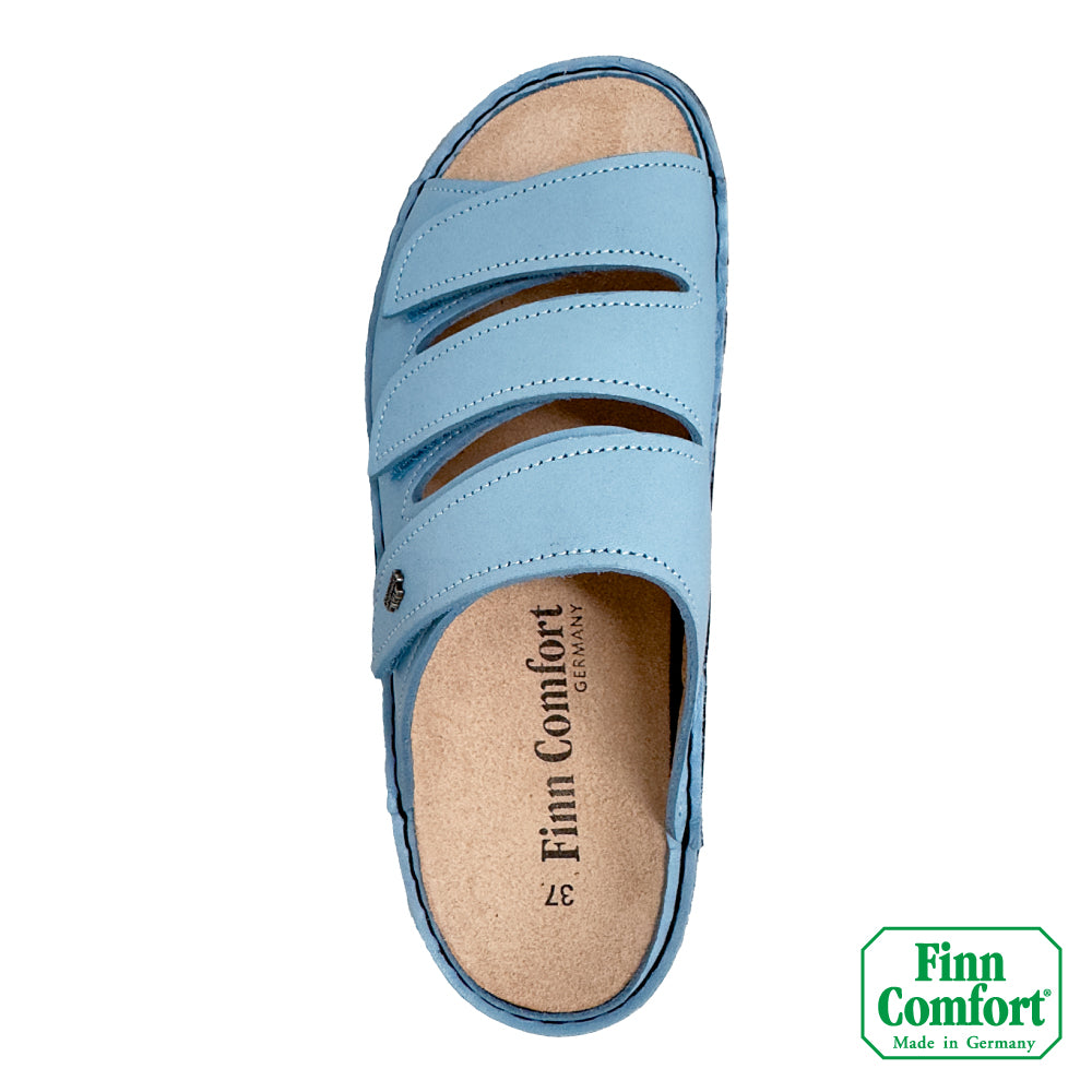 FinnComfort德國芬恩健康鞋 KORFU 1508 冰霧藍 604241 Classic 拖鞋 涼拖鞋 基本款(女)