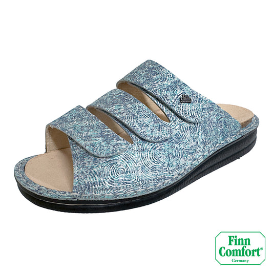 FinnComfort德國芬恩健康鞋 KORFU 1508 梵谷藍 840214 Classic 拖鞋 涼拖鞋 基本款(女)