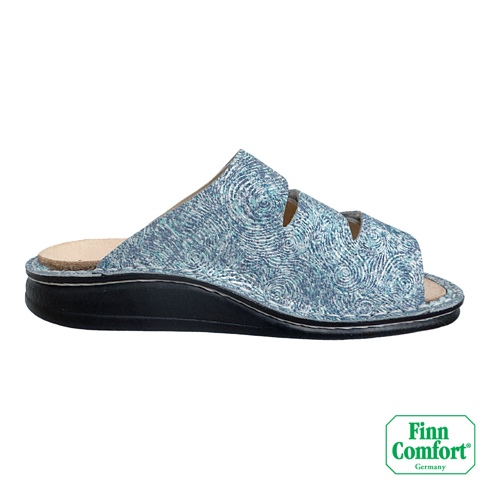 FinnComfort德國芬恩健康鞋 KORFU 1508 梵谷藍 840214 Classic 拖鞋 涼拖鞋 基本款(女)