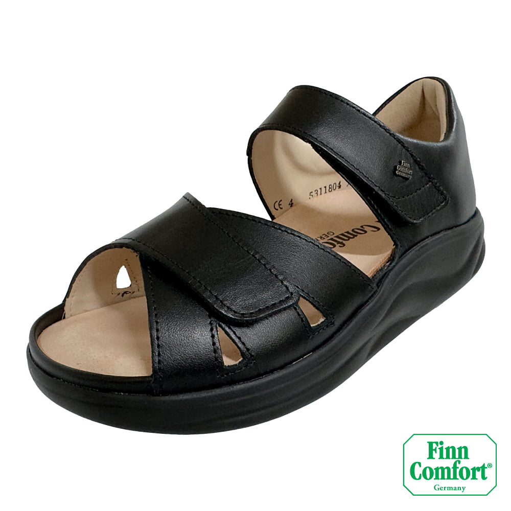 FinnComfort德國芬恩健康鞋 MAKUHARI 1553 黑 014099 Finnamic 涼鞋 健走鞋 扁平足 高足弓 拇趾外翻 涼拖鞋 流行款(女)