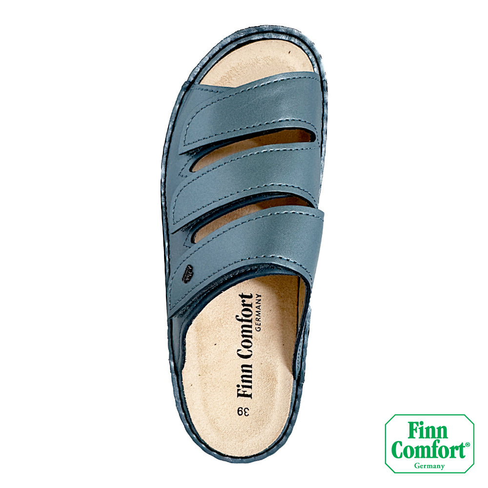 FinnComfort德國芬恩健康鞋 ANDROS 1575 霧海藍 422124 Classic 拖鞋 拖鞋 健走鞋 扁平足 高足弓 拇趾外翻 涼拖鞋(女)