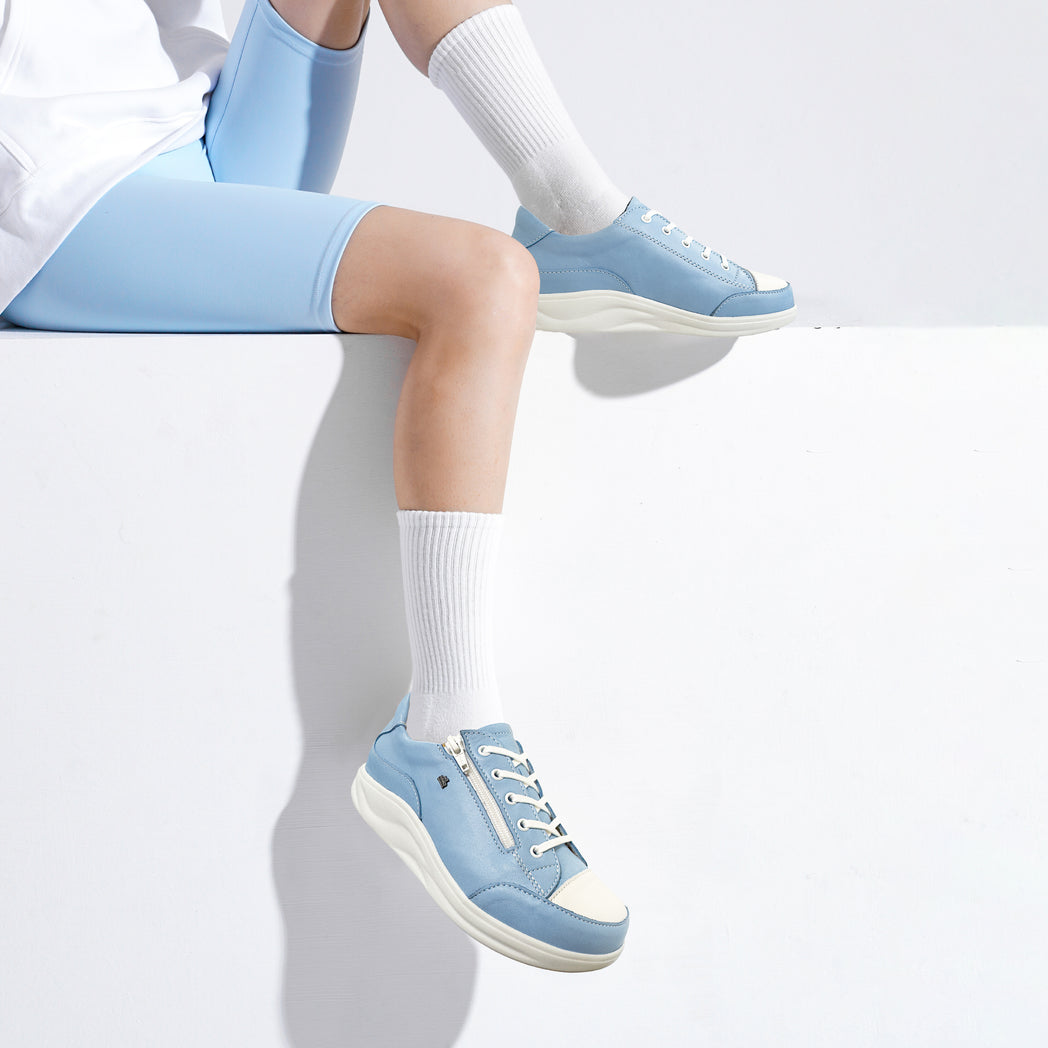 FinnComfort德國芬恩健康鞋 HACHIOUJI 2974 微風藍 902914 Finnamic 繫帶鞋 側拉鍊 健走鞋 扁平足 高足弓 流行款(女)