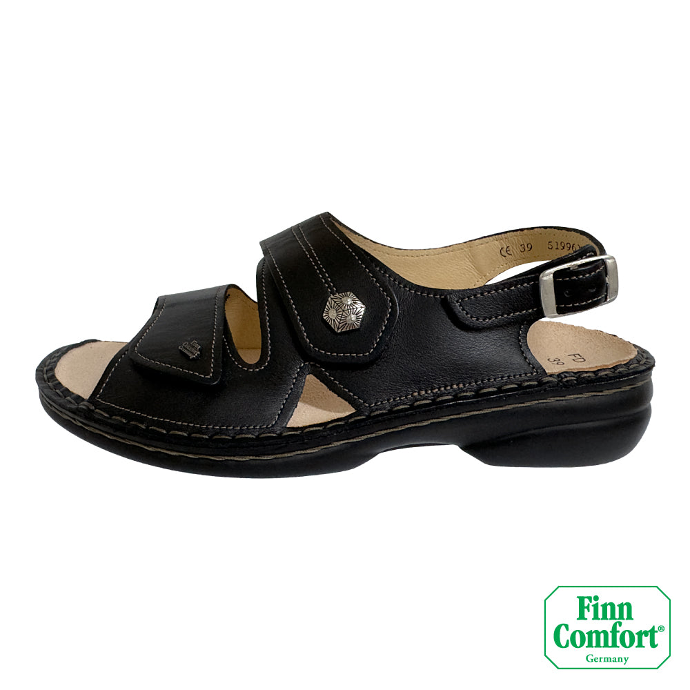 FinnComfort德國芬恩健康鞋 MILOS 2560 黑色 014099 Classic 涼鞋 涼拖鞋 基本款(女)