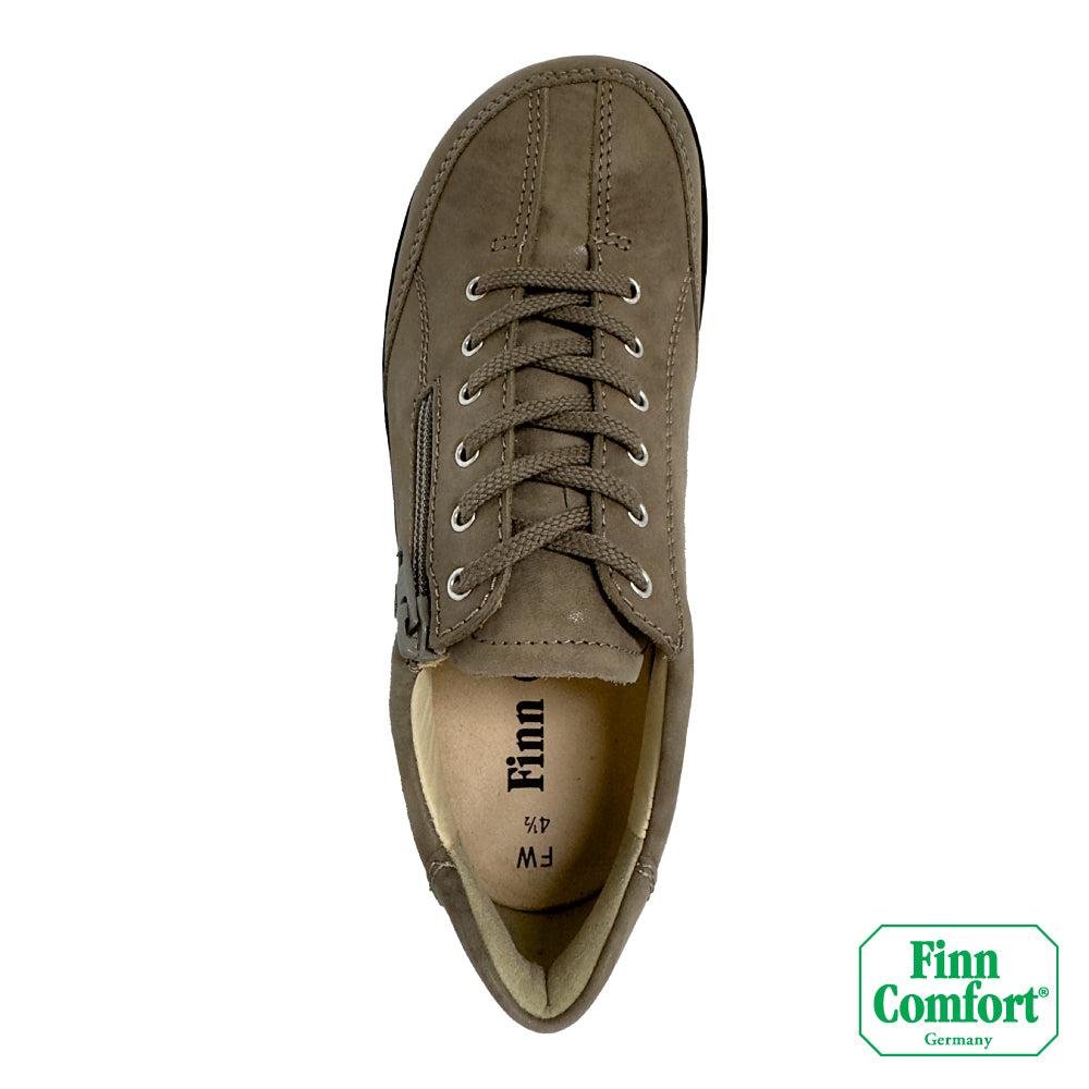 FinnComfort德國芬恩健康鞋 OTARU 2913 岩沙棕 702476 Finnamic 繫帶鞋 側拉鍊 健走鞋 扁平足 高足弓 流行款(女)
