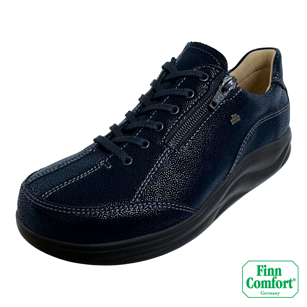 FinnComfort德國芬恩健康鞋 OTARU 2913 星夜藍 827434 Finnamic 繫帶鞋 側拉鍊 健走鞋 扁平足 高足弓 流行款(女)
