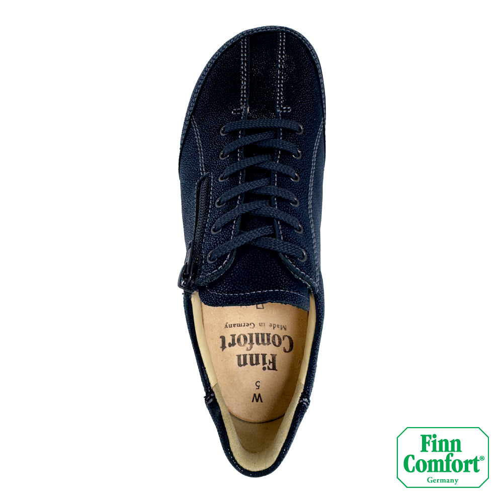 FinnComfort德國芬恩健康鞋 OTARU 2913 星夜藍 827434 Finnamic 繫帶鞋 側拉鍊 健走鞋 扁平足 高足弓 流行款(女)