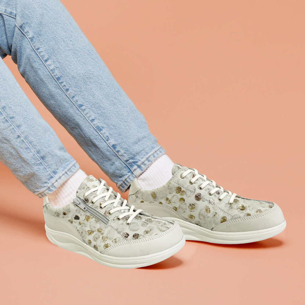 FinnComfort德國芬恩健康鞋 OTARU 2913 白銀 902095 Finnamic 健走鞋 高足弓 流行款(女)