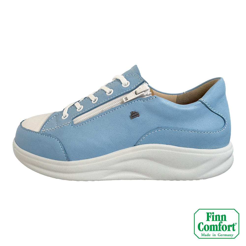 FinnComfort德國芬恩健康鞋 HACHIOUJI 2974 微風藍 902914 Finnamic 繫帶鞋 側拉鍊 健走鞋 扁平足 高足弓 流行款(女)