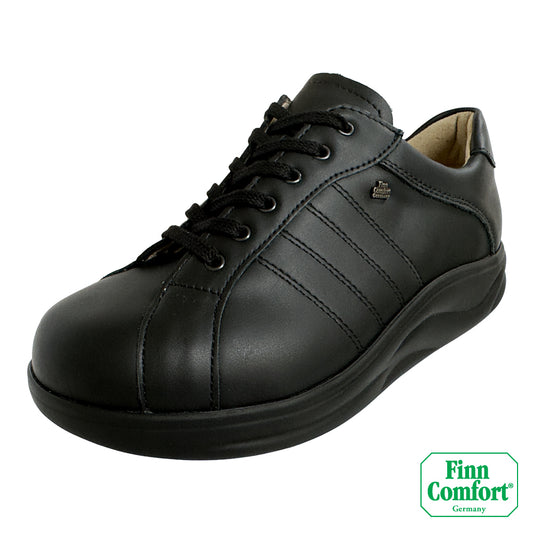 FinnComfort德國芬恩健康鞋 OIRASE 2995 黑 001099 Finnamic 繫帶鞋 健走鞋 扁平足 高足弓 拇趾外翻 流行款(女)