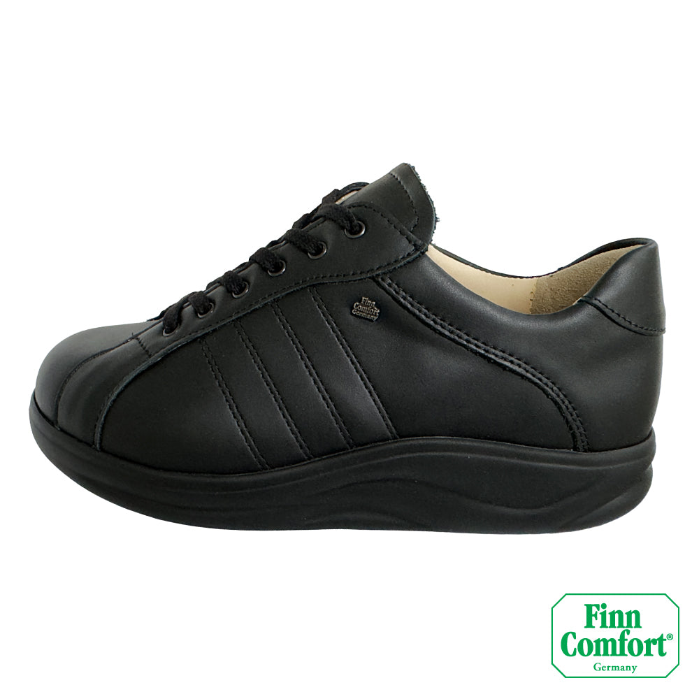 FinnComfort德國芬恩健康鞋 OIRASE 2995 黑 001099 Finnamic 繫帶鞋 健走鞋 扁平足 高足弓 拇趾外翻 流行款(女)