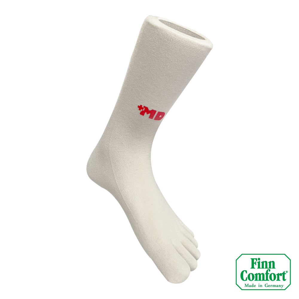 FinnComfort德國芬恩健康鞋 五指襪 5105 米白 W 中筒襪 健康襪 五趾襪 襪子 運動襪(男/女)