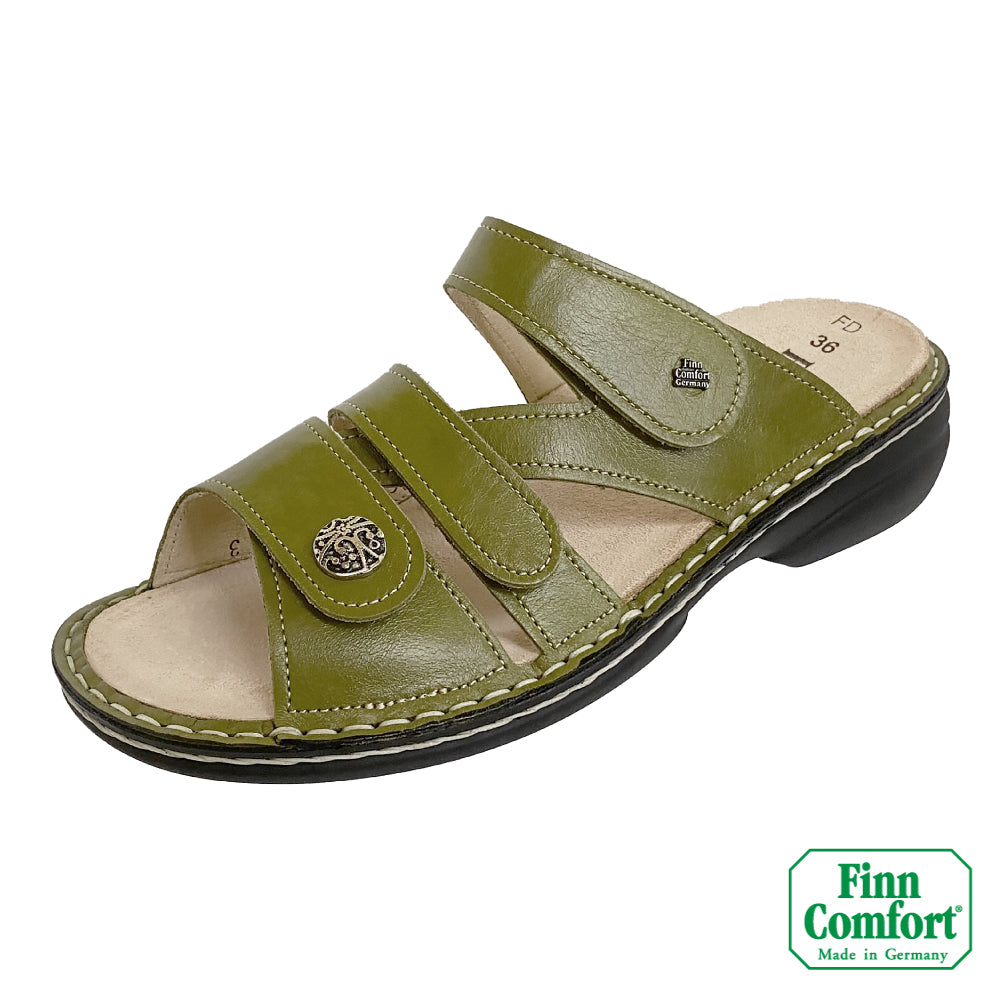 FinnComfort德國芬恩健康鞋 VENTURA-S 82568 橄欖綠 658327 Classic-Soft 拖鞋 涼拖鞋 基本款(女)