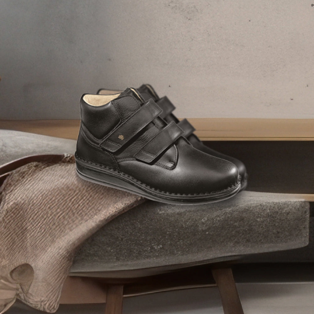 FinnComfort德國芬恩健康鞋 96106 黑色070099 Prevention 敏感腳 扁平足鞋 糖尿病鞋 長短腳可調整 小兒麻痺(可放鐵鞋) 敏感腳 義肢 行動不便(男/女) 調整費用另計