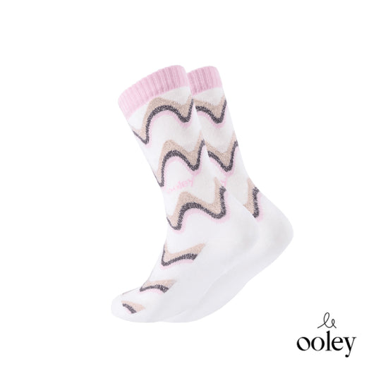 FinnComfort德國芬恩健康鞋 Ooley Retro waves 白色 White 中筒襪 長襪 襪子 襪品 運動襪 棉襪 德國進口襪 S/M